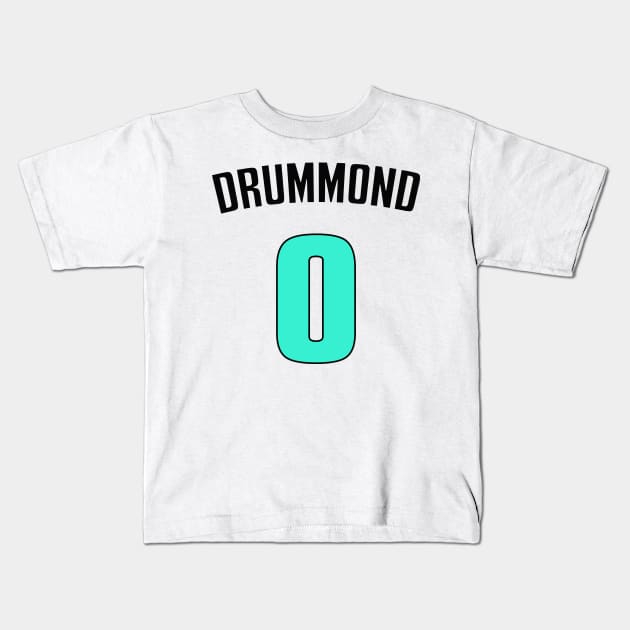 Andre Drummond Kids T-Shirt by telutiga